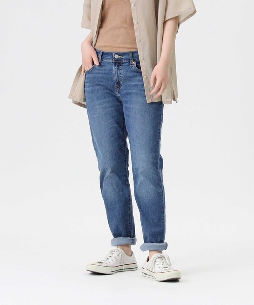 Levi's（リーバイス）の「【Levi's】「COOL」 ボーイズテーパードデニムパンツ（デニムパンツ・レディース・ダークインディゴブルー・25inch/26inch/27inch/24inch）」の9枚目の写真