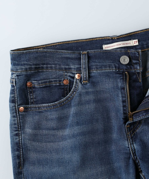 Levi's（リーバイス）の「【Levi's】「COOL」 ボーイズテーパードデニムパンツ（デニムパンツ・レディース・ダークインディゴブルー・25inch/26inch/27inch/24inch）」の15枚目の写真