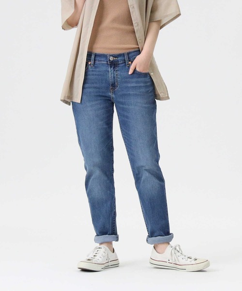 Levi's（リーバイス）の「【Levi's】「COOL」 ボーイズテーパードデニムパンツ（デニムパンツ・レディース・ダークインディゴブルー・25inch/26inch/27inch/24inch）」の4枚目の写真