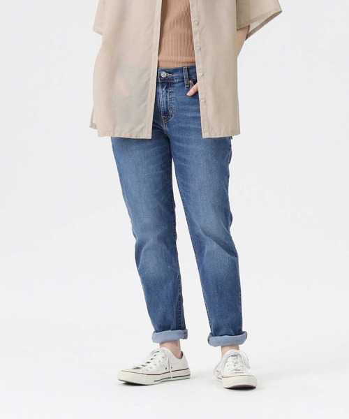 Levi's（リーバイス）の「【Levi's】「COOL」 ボーイズテーパードデニムパンツ（デニムパンツ・レディース・ダークインディゴブルー・25inch/26inch/27inch/24inch）」の6枚目の写真