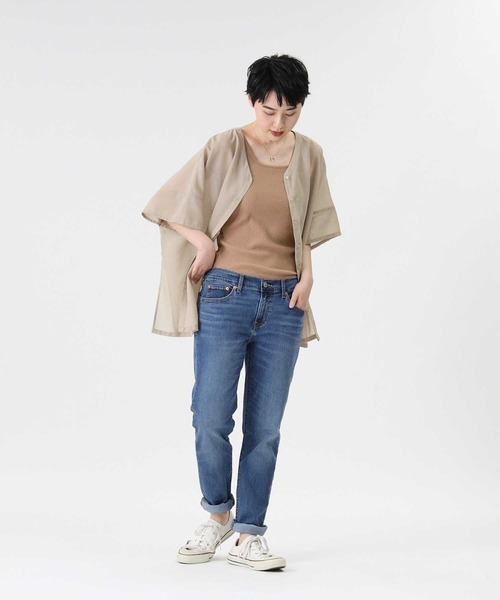 Levi's（リーバイス）の「【Levi's】「COOL」 ボーイズテーパードデニムパンツ（デニムパンツ・レディース・ダークインディゴブルー・25inch/26inch/27inch/24inch）」の7枚目の写真