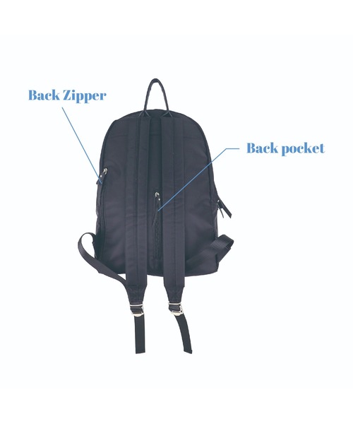 FLAPPER(フラッパー)の「チューズデイバックパック(バックパック/リュック・レディース・ブラック/ベージュ/グレー・FREE)」の8枚目の写真