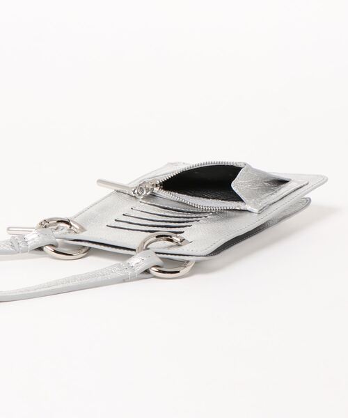 atneK（アトネック）の「【atneK】リング スマフォショルダー（ショルダーバッグ・レディース・ブラック/シルバー・FREE）」の4枚目の写真