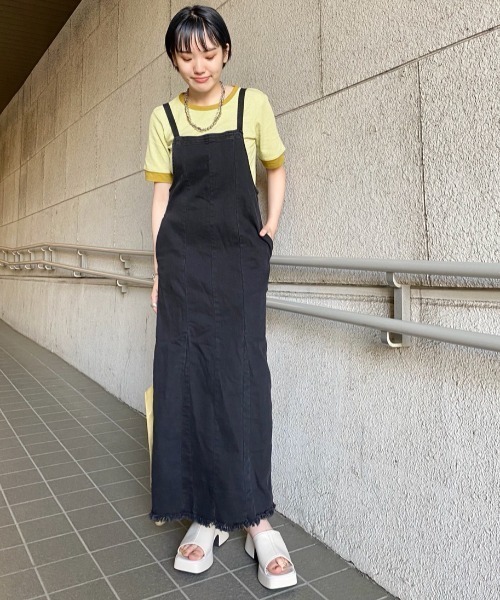 Kastane（カスタネ）の「細リブリンガーボーダーTee（Tシャツ/カットソー・レディース・ライム/ミント/ブルー/ピンク・FREE）」の21枚目の写真