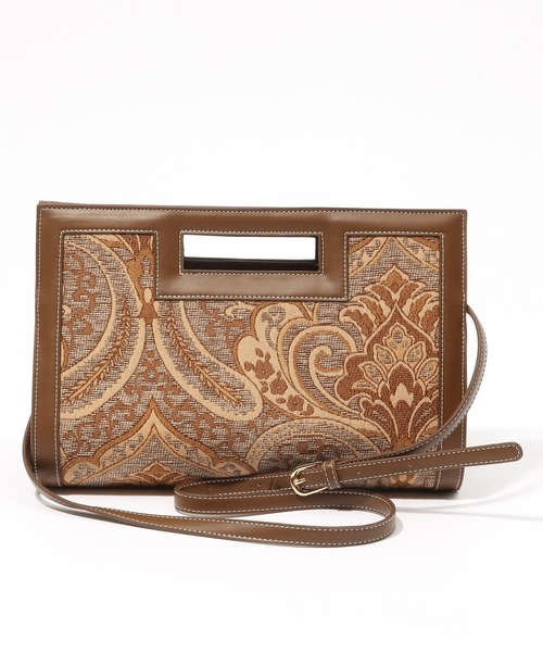 Andemiu（アンデミュウ）の「スクエアジャガードバッグ956738（ハンドバッグ・レディース・ブラウン/ブルー/レオパード/アイボリー/スカイブルー・FREE）」の19枚目の写真