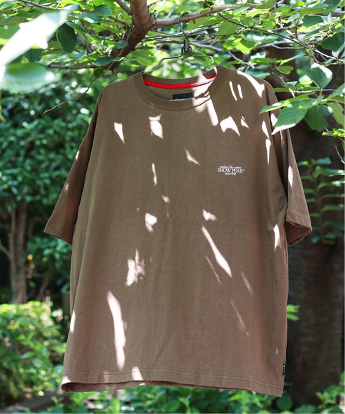 Snow Peak（スノーピーク）の「【Snow Peak×relume / スノーピーク】Classic Small Logo Tシャツ（Tシャツ/カットソー・メンズ・ホワイト/ブラック/ブラウン・L/S/M）」の3枚目の写真