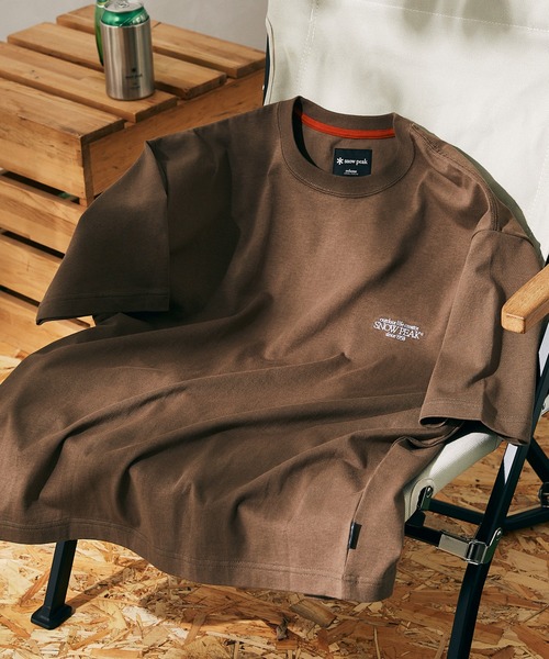 Snow Peak（スノーピーク）の「【Snow Peak×relume / スノーピーク】Classic Small Logo Tシャツ（Tシャツ/カットソー・メンズ・ホワイト/ブラック/ブラウン・L/S/M）」の21枚目の写真