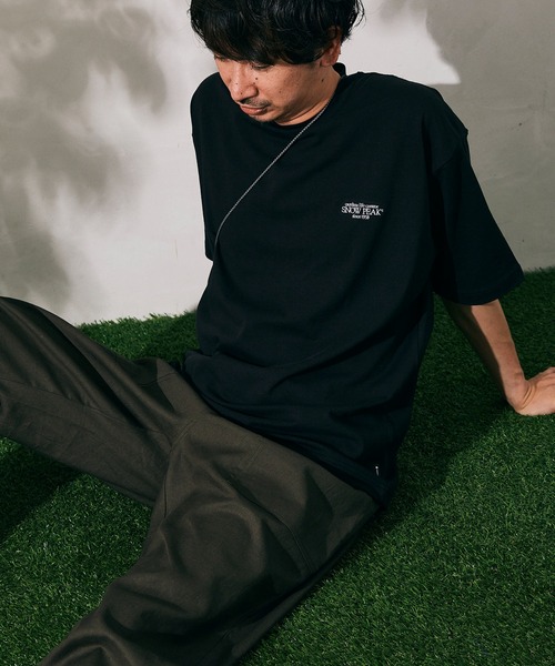 Snow Peak（スノーピーク）の「【Snow Peak×relume / スノーピーク】Classic Small Logo Tシャツ（Tシャツ/カットソー・メンズ・ホワイト/ブラック/ブラウン・L/S/M）」の6枚目の写真