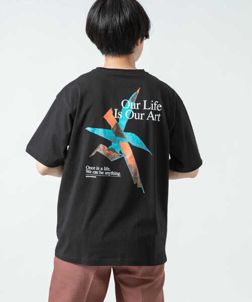 ITEMS URBANRESEARCH（アイテムズ アーバンリサーチ）の「Abstract Art バックプリントTシャツ（Tシャツ/カットソー・メンズ・その他2/その他1/その他3・LARGE/MEDIUM）」の15枚目の写真