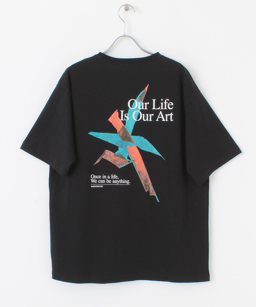 ITEMS URBANRESEARCH（アイテムズ アーバンリサーチ）の「Abstract Art バックプリントTシャツ（Tシャツ/カットソー・メンズ・その他2/その他1/その他3・LARGE/MEDIUM）」の5枚目の写真