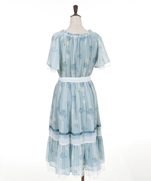 ワンピース Axes紫陽花シフォンワンピース ワンピース Axes Femme アクシーズファム のファッション