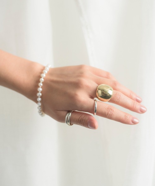 NIM（ニム）の「NIM ニム / No.12 BRASS ブラスリング ピンキーリング / NIM06BR（リング・メンズ・ゴールド・11号/9号/13号/5号/17号/19号/7号/15号/21号/23号/25号）」の13枚目の写真