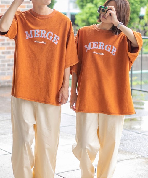 PairPair（ペアペア）の「アソートパイルTシャツ（ユニセックス）（Tシャツ/カットソー・レディース・ネイビー/オレンジ/グリーン/アイボリー/オートミール/スミクロ・FREE）」の6枚目の写真