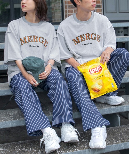 PairPair（ペアペア）の「アソートパイルTシャツ（ユニセックス）（Tシャツ/カットソー・レディース・ネイビー/オレンジ/グリーン/アイボリー/オートミール/スミクロ・FREE）」の7枚目の写真