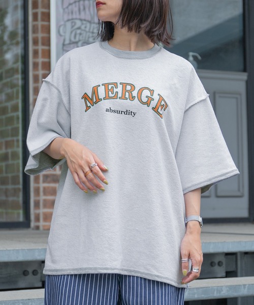 PairPair（ペアペア）の「アソートパイルTシャツ（ユニセックス）（Tシャツ/カットソー・レディース・ネイビー/オレンジ/グリーン/アイボリー/オートミール/スミクロ・FREE）」の10枚目の写真