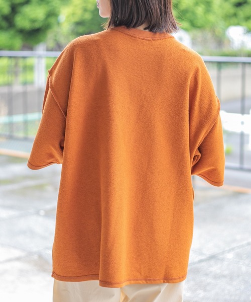 PairPair（ペアペア）の「アソートパイルTシャツ（ユニセックス）（Tシャツ/カットソー・レディース・ネイビー/オレンジ/グリーン/アイボリー/オートミール/スミクロ・FREE）」の20枚目の写真