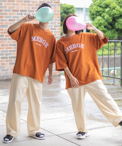 PairPair（ペアペア）の「アソートパイルTシャツ（ユニセックス）（Tシャツ/カットソー・レディース・ネイビー/オレンジ/グリーン/アイボリー/オートミール/スミクロ・FREE）」の15枚目の写真