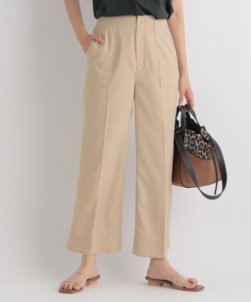 Andemiu（アンデミュウ）の「ポケットストレートパンツ957102（その他パンツ・レディース・ブラック/イエロー/ベージュ・SMALL/MEDIUM）」の2枚目の写真