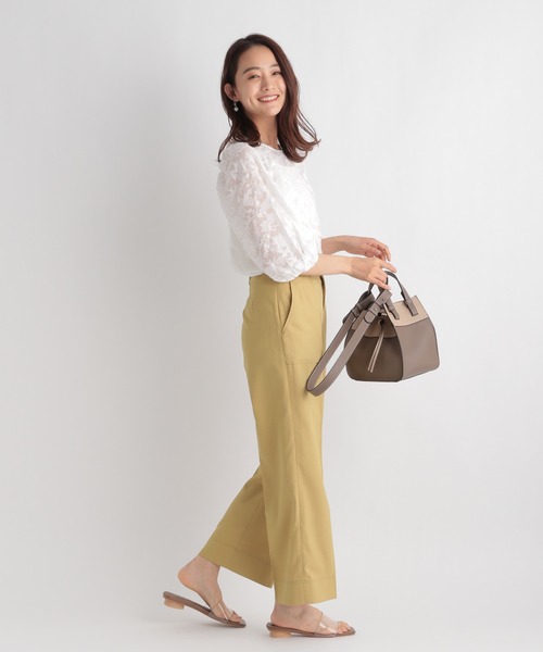 Andemiu（アンデミュウ）の「ポケットストレートパンツ957102（その他パンツ・レディース・ブラック/イエロー/ベージュ・SMALL/MEDIUM）」の18枚目の写真