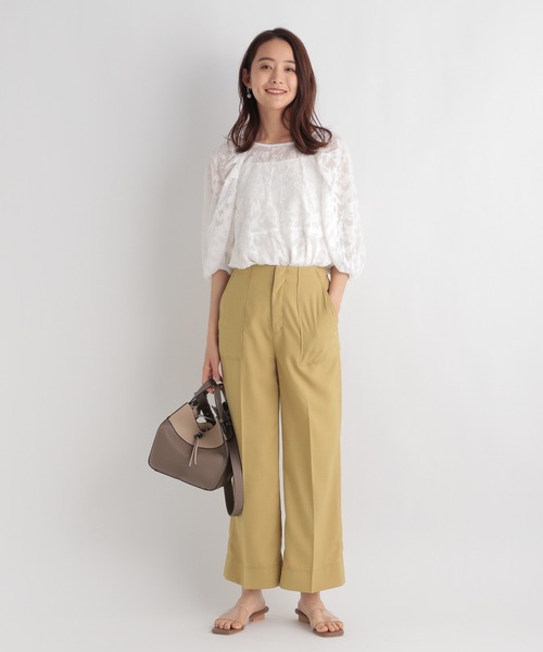 Andemiu（アンデミュウ）の「ポケットストレートパンツ957102（その他パンツ・レディース・ブラック/イエロー/ベージュ・SMALL/MEDIUM）」の11枚目の写真