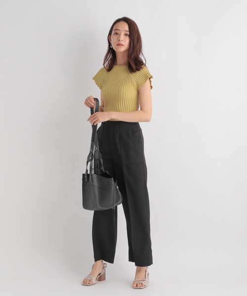 Andemiu（アンデミュウ）の「ポケットストレートパンツ957102（その他パンツ・レディース・ブラック/イエロー/ベージュ・SMALL/MEDIUM）」の13枚目の写真