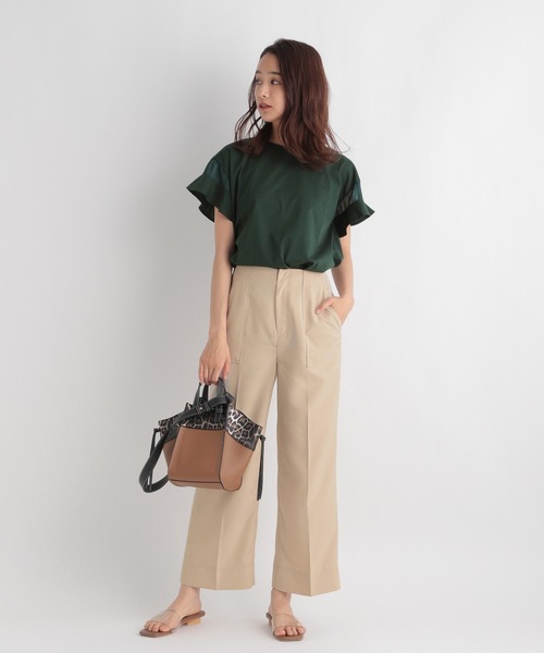 Andemiu（アンデミュウ）の「ポケットストレートパンツ957102（その他パンツ・レディース・ブラック/イエロー/ベージュ・SMALL/MEDIUM）」の6枚目の写真