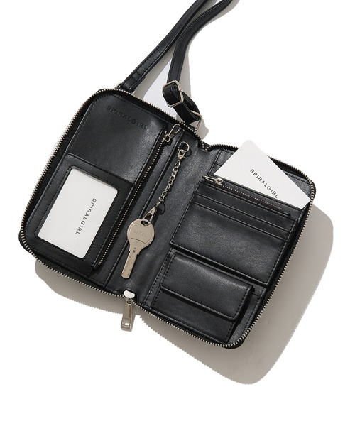 SPIRALGIRL（スパイラルガール）の「マルチミニショルダーバッグ（ショルダーバッグ・レディース・ブラック/ベージュ・FREE）」の12枚目の写真