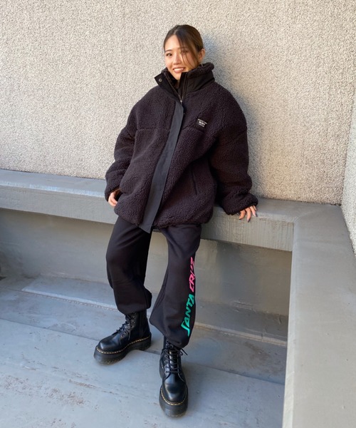 ROXY(ロキシー)の「ROXY/ロキシー ビッグシルエット ボアジャケット RZP214053(その他アウター・レディース・ホワイト/ベージュ/ブラック・L/M)」の16枚目の写真