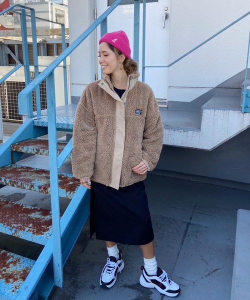 ROXY(ロキシー)の「ROXY/ロキシー ビッグシルエット ボアジャケット RZP214053(その他アウター・レディース・ホワイト/ベージュ/ブラック・L/M)」の22枚目の写真