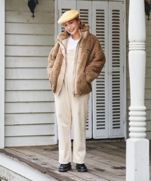 ROXY(ロキシー)の「ROXY/ロキシー ビッグシルエット ボアジャケット RZP214053(その他アウター・レディース・ホワイト/ベージュ/ブラック・L/M)」の18枚目の写真