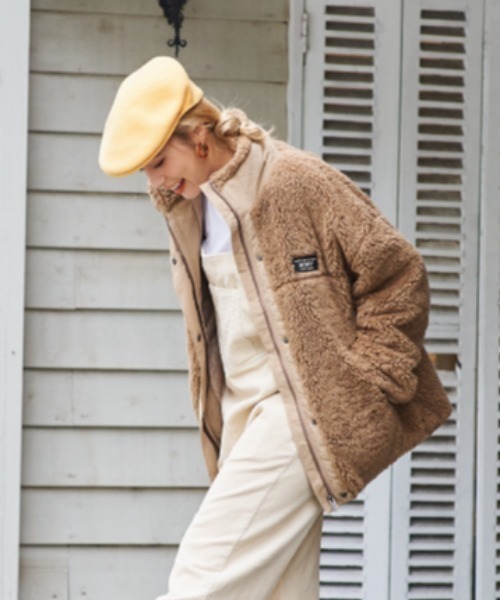 ROXY(ロキシー)の「ROXY/ロキシー ビッグシルエット ボアジャケット RZP214053(その他アウター・レディース・ホワイト/ベージュ/ブラック・L/M)」の17枚目の写真