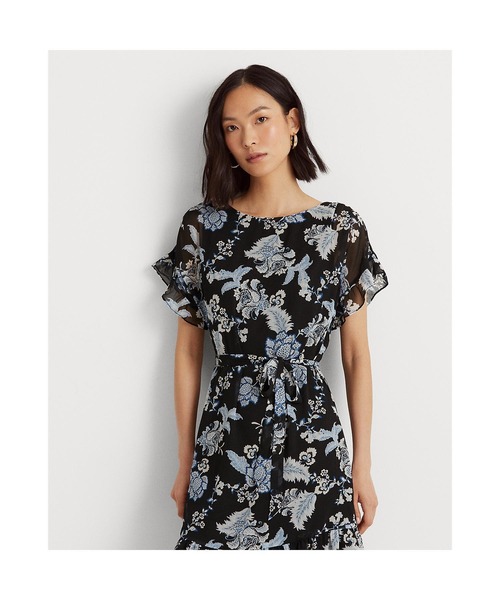セール フローラル ジョーゼット ドレス ワンピース Lauren Ralph Lauren ローレン ラルフローレン のファッション通販 Zozotown