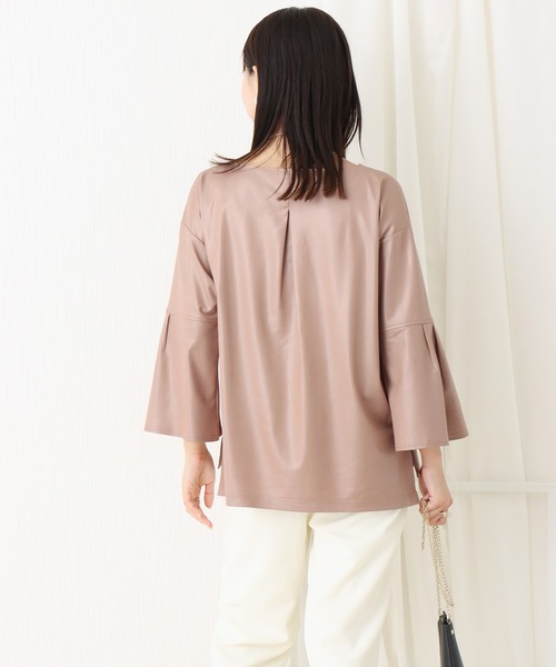 libelle more（リベル モア）の「フェイクレザーライクカットソー（Tシャツ/カットソー・レディース・ブラック/ベージュ/ブラウン/カーキ・M/L）」の15枚目の写真