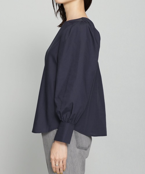 ギャザーパフスリーブブラウス長袖