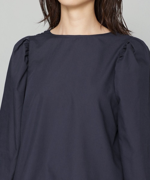 ギャザーパフスリーブブラウス長袖