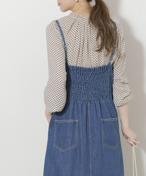 URBAN RESEARCH Sonny Label（アーバンリサーチサニーレーベル）の「デニムキャミワンピース（ワンピース・レディース・ブルー/インディゴブルー・FREE）」の9枚目の写真