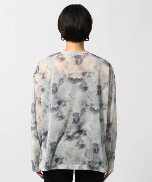 PAGEBOY（ページボーイ）の「タイダイシアーBIGプルオーバー（Tシャツ/カットソー・レディース・グレー系その他/グリーン系その他/ラベンダー・FREE）」の8枚目の写真