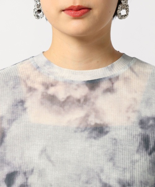 PAGEBOY（ページボーイ）の「タイダイシアーBIGプルオーバー（Tシャツ/カットソー・レディース・グレー系その他/グリーン系その他/ラベンダー・FREE）」の11枚目の写真