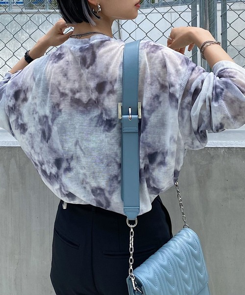 PAGEBOY（ページボーイ）の「タイダイシアーBIGプルオーバー（Tシャツ/カットソー・レディース・グレー系その他/グリーン系その他/ラベンダー・FREE）」の16枚目の写真