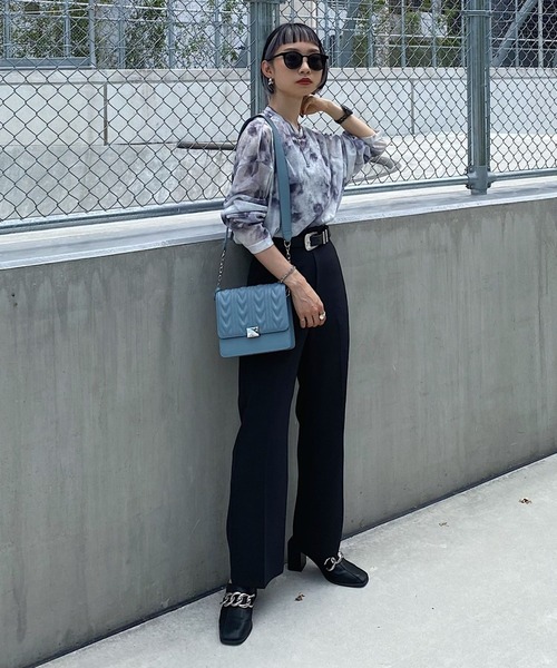 PAGEBOY（ページボーイ）の「タイダイシアーBIGプルオーバー（Tシャツ/カットソー・レディース・グレー系その他/グリーン系その他/ラベンダー・FREE）」の17枚目の写真