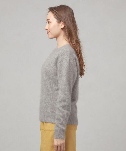 closet story(クローゼットストーリー)の「<closet story(クローゼットストーリー)>フワフワ クルーネック ニット(ニット/セーター・レディース・ライトグレー/ピンク/ライム・FREE)」の4枚目の写真