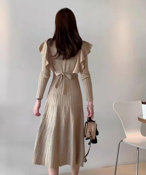 Passion(パッション)の「フレアリブワンピース(ワンピース・レディース・モカ/ブラック・FREE)」の13枚目の写真