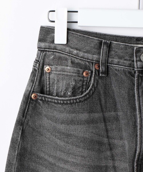 FREAK'S STORE（フリークスストア）の「ダメージハイウエストデニム（デニムパンツ・レディース・ブラック/サックスブルー・MEDIUM/X-SMALL/SMALL）」の16枚目の写真