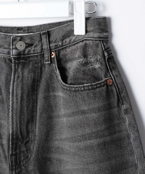 FREAK'S STORE（フリークスストア）の「ダメージハイウエストデニム（デニムパンツ・レディース・ブラック/サックスブルー・MEDIUM/X-SMALL/SMALL）」の15枚目の写真