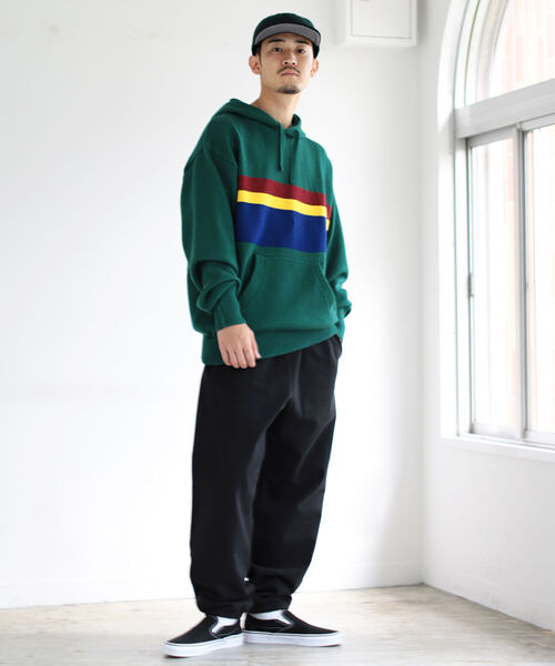 BEAMS(ビームス)の「BEAMS / バギーテーパード フリースパンツ(その他パンツ・メンズ・ブラック/グレー/グリーン・SMALL/MEDIUM/LARGE/X-LARGE)」の6枚目の写真