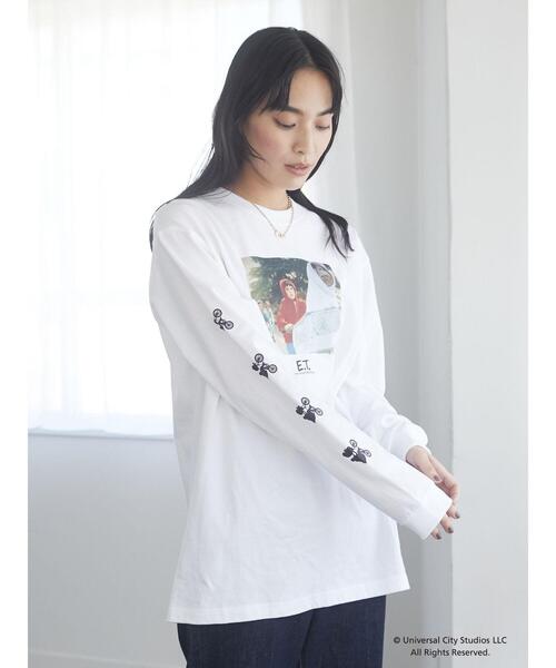 Green　Parks（グリーンパークス）の「■E.T. フォトptロンT＊（Tシャツ/カットソー・レディース・オフホワイト・FREE）」の3枚目の写真