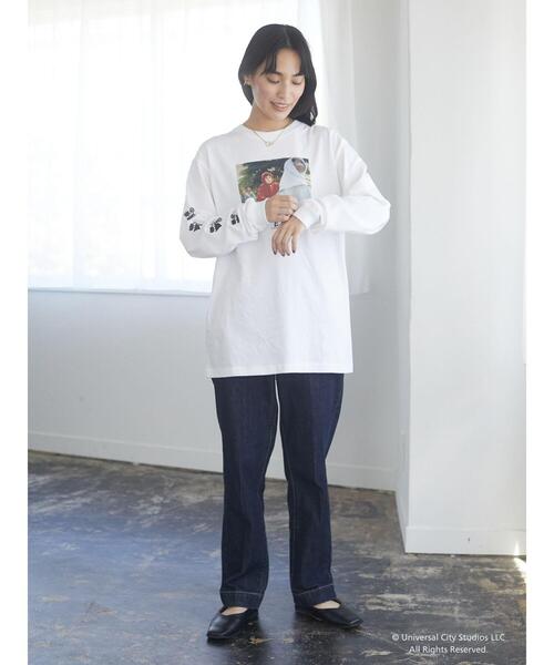 Green　Parks（グリーンパークス）の「■E.T. フォトptロンT＊（Tシャツ/カットソー・レディース・オフホワイト・FREE）」の11枚目の写真