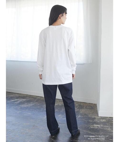 Green　Parks（グリーンパークス）の「■E.T. フォトptロンT＊（Tシャツ/カットソー・レディース・オフホワイト・FREE）」の9枚目の写真