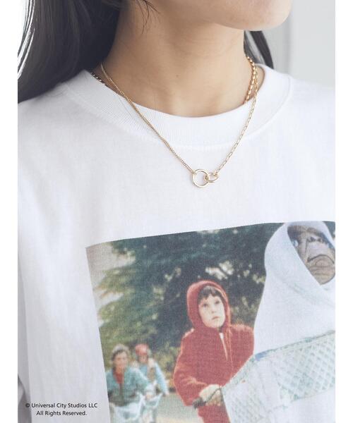 Green　Parks（グリーンパークス）の「■E.T. フォトptロンT＊（Tシャツ/カットソー・レディース・オフホワイト・FREE）」の7枚目の写真
