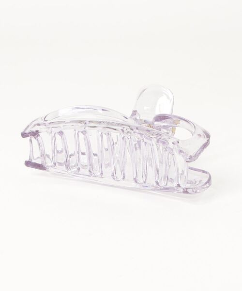 WEGO（ウィゴー）の「WEGO/クリアバンスクリップ（バレッタ/ヘアクリップ・レディース・ブラック/パープル・FREE）」の3枚目の写真